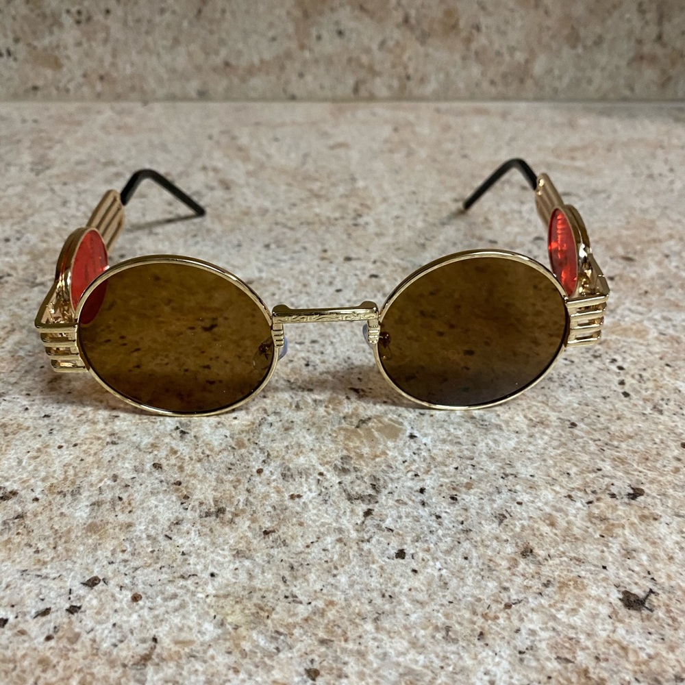 Gold & Brown Dragon Circle Frames